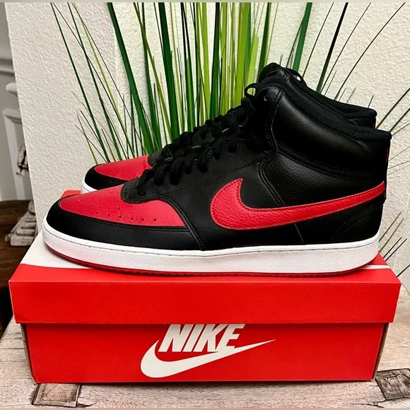Nike Court Vision Retro Mid Bred Sneakers - Picture 3 of 8